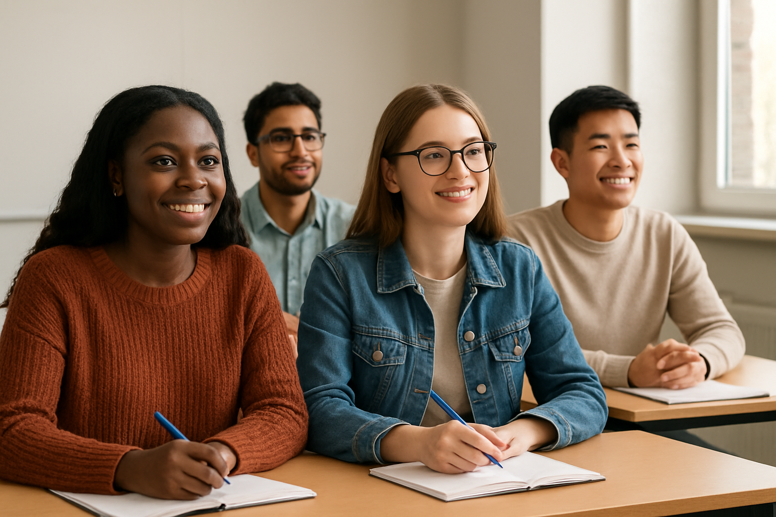 Students in a classroom learning about CertHE courses