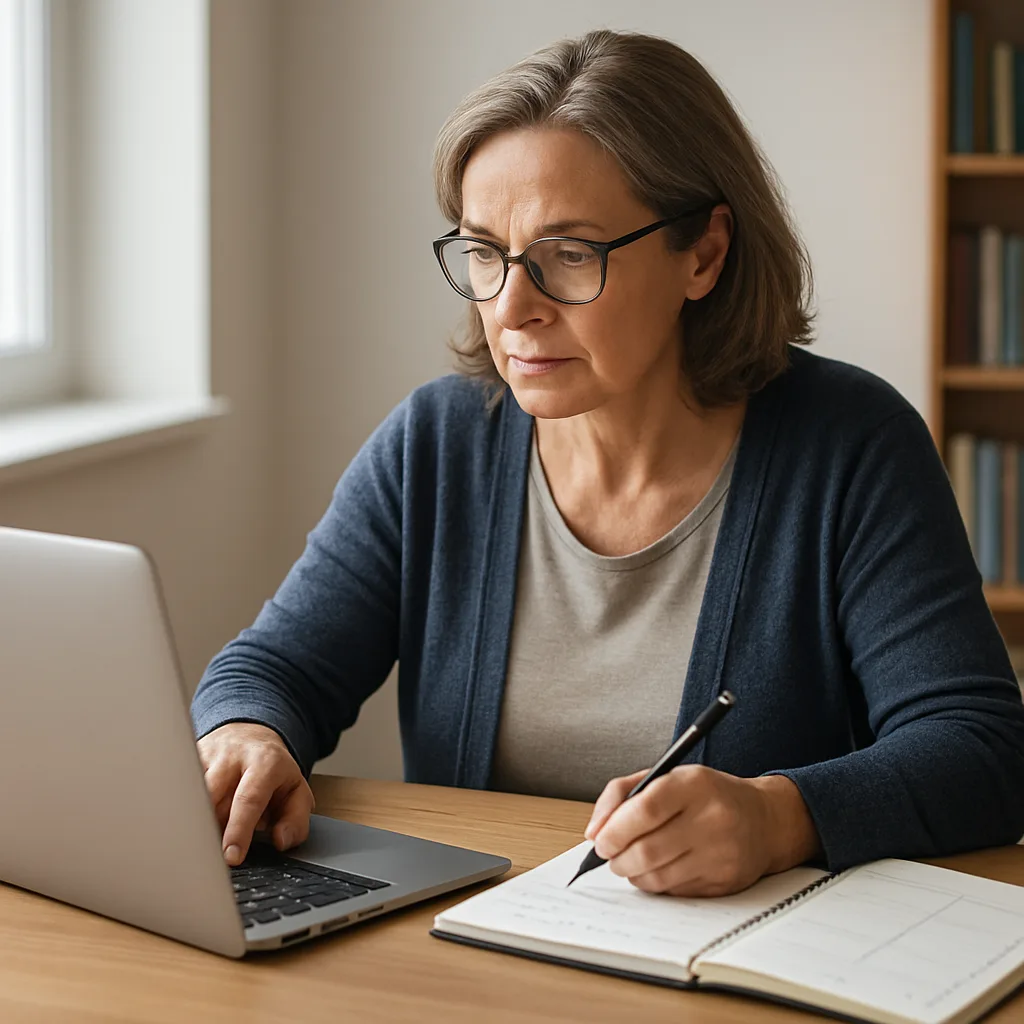 Mature student balancing work and study