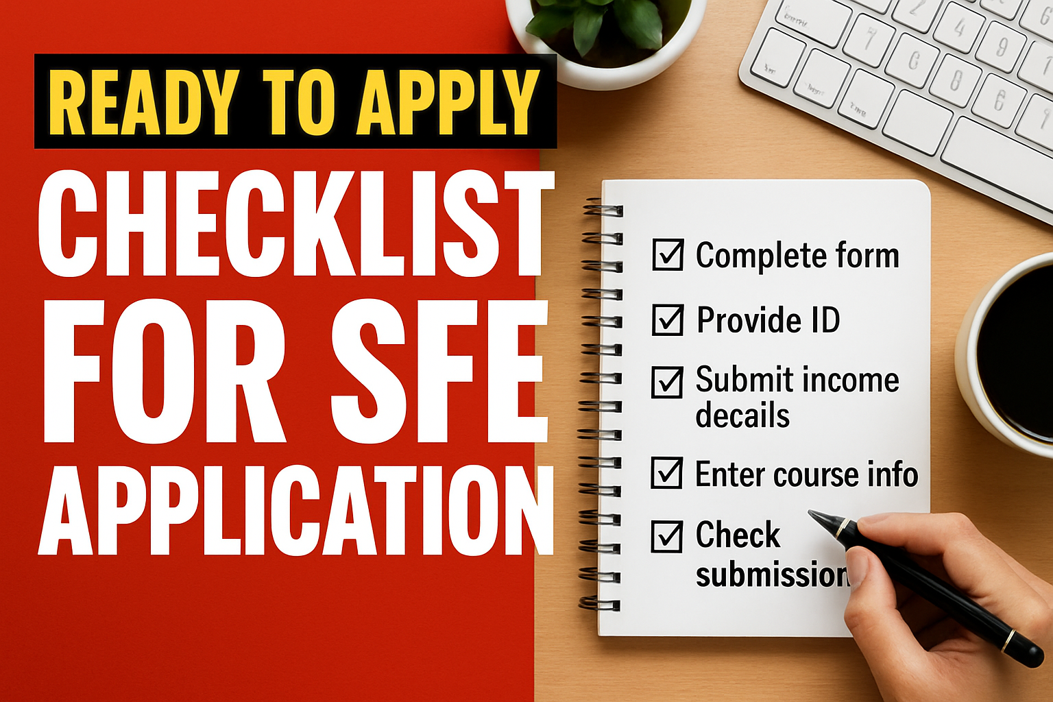 Checklist for SFE application