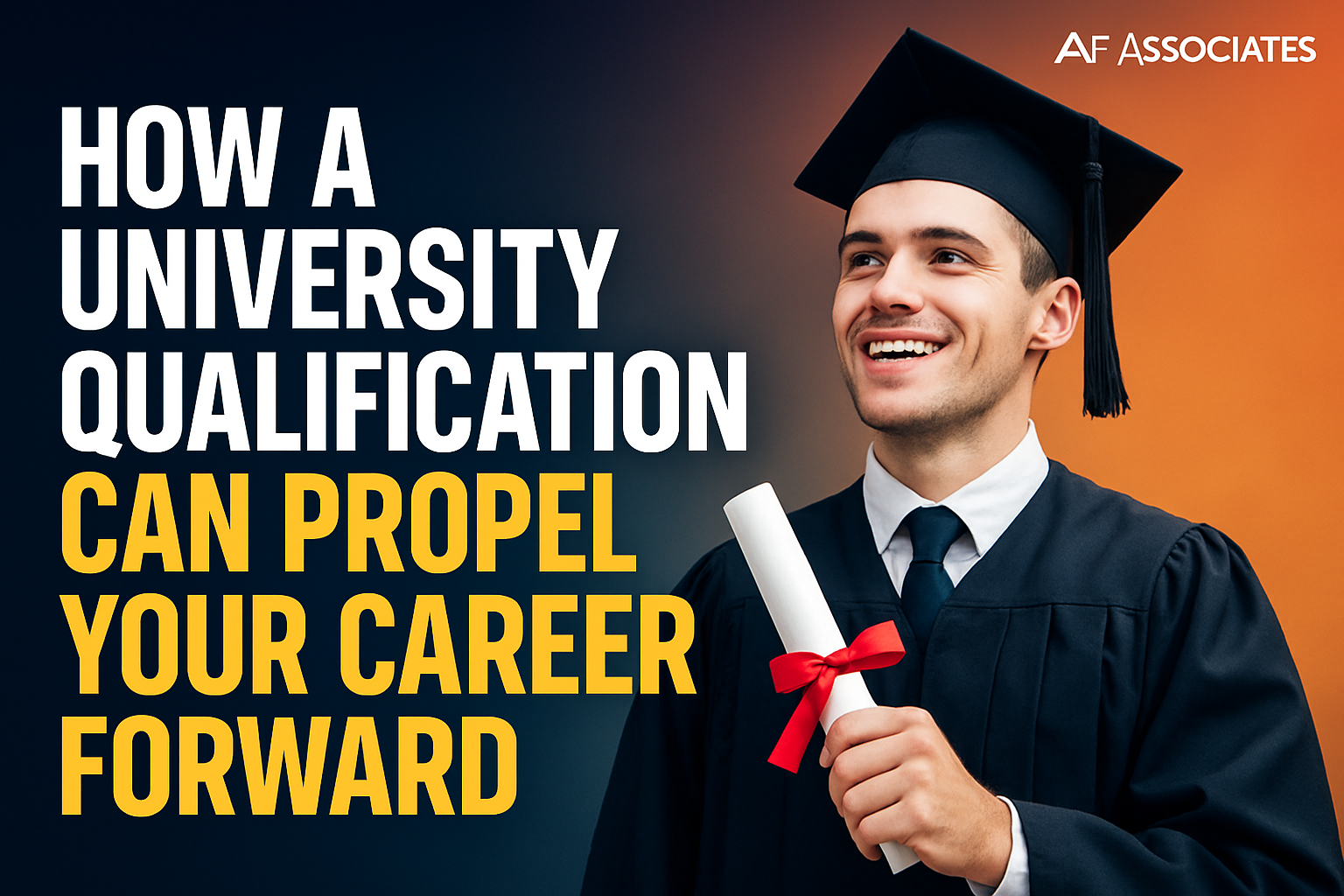 Graduate holding diploma