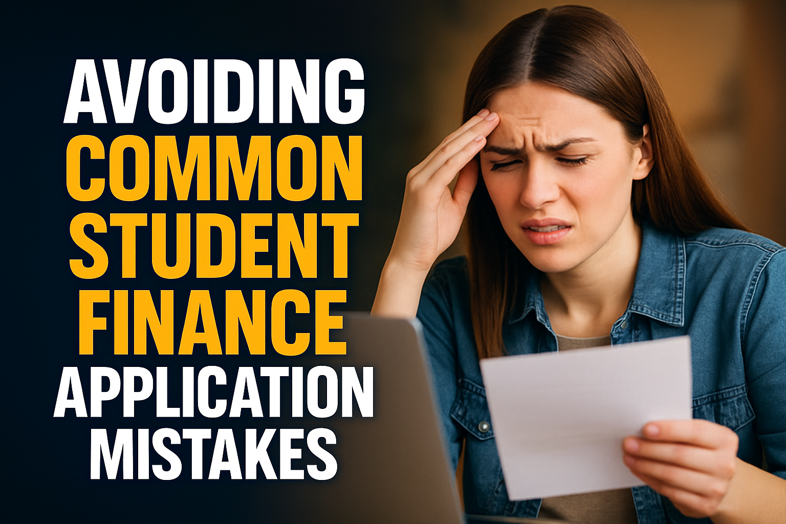 Avoiding Common Student Finance Application Mistakes
