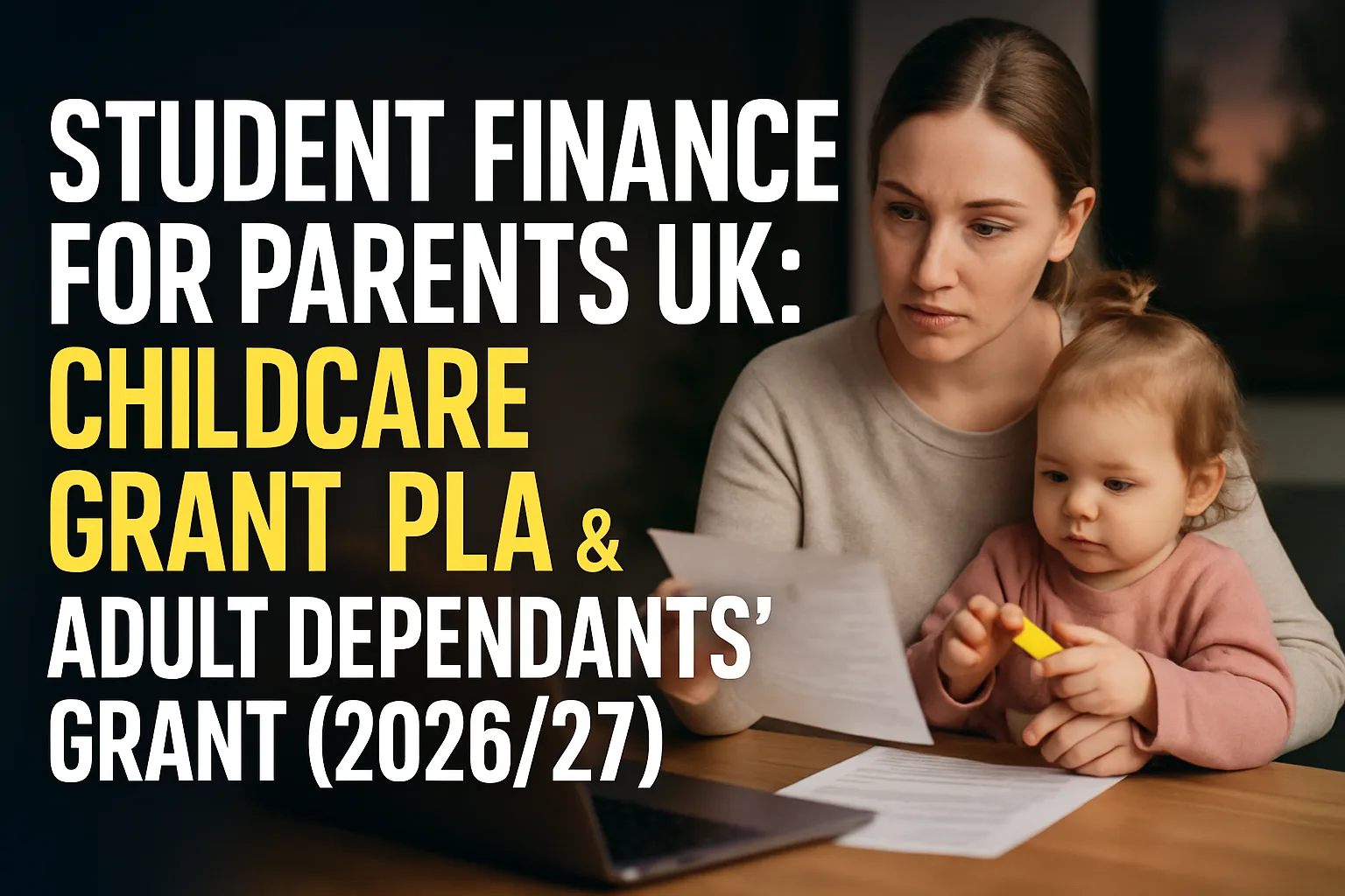 Student finance for parents UK — Childcare Grant, Parents' Learning Allowance and Adult Dependants' Grant 2026/27
